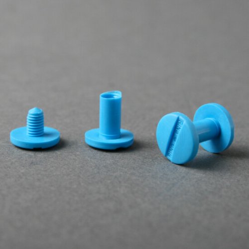 Plastic binding screws Light Blue 50 pcs