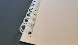 White 8mm Wires for Studio Binding Machine Pkt.100 White 8mm Wires for Studio Binding Machine Pkt.100